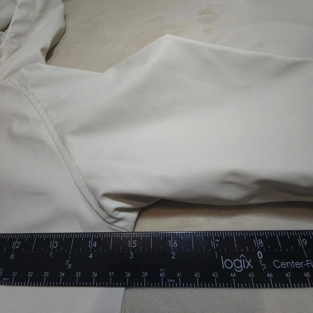 Zara Kids Rain Jacket‎ Hooded Colorblock Yellow Cream Size 3-4 Years NWOT